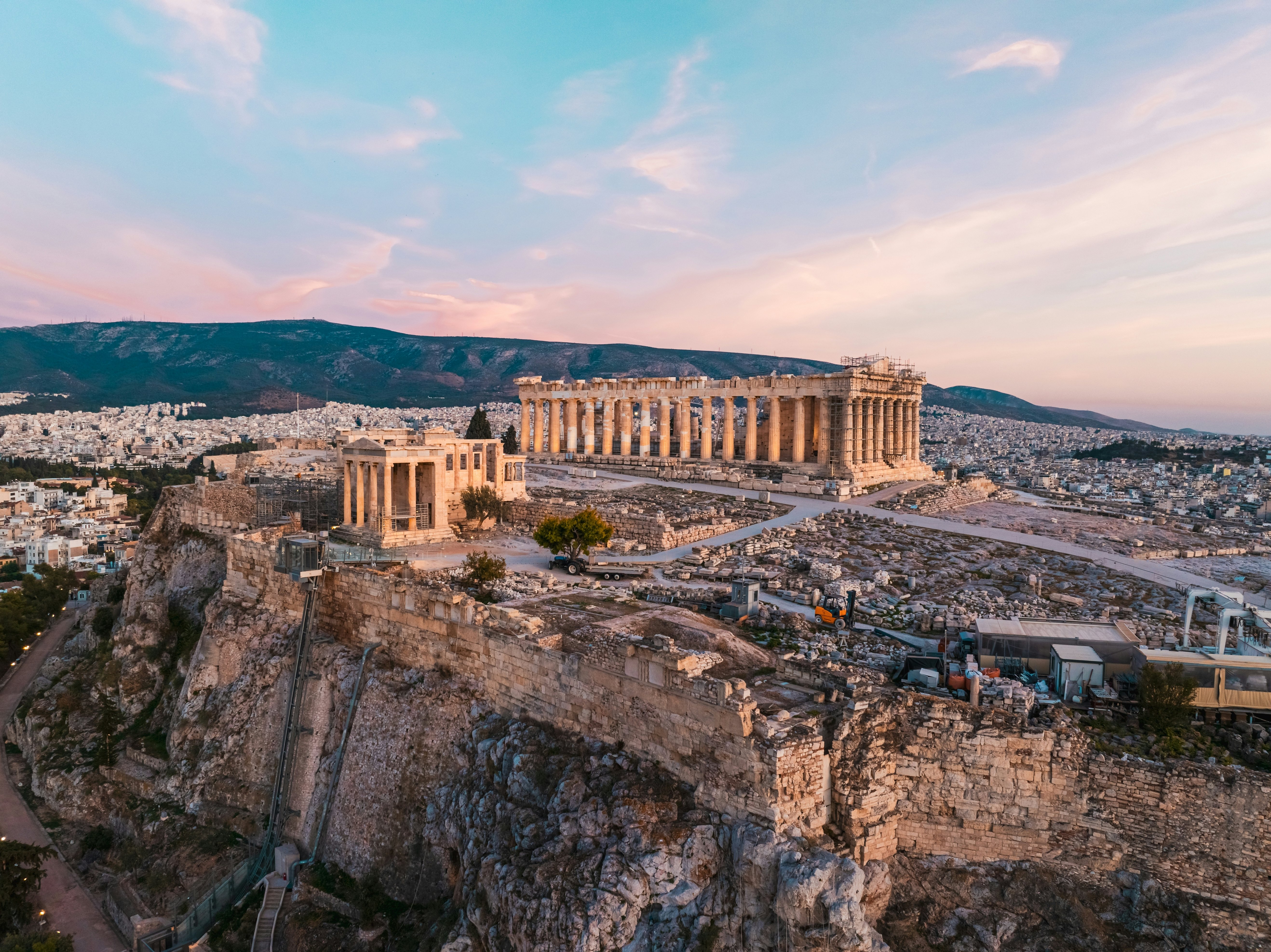 The Acropolis in Athens.