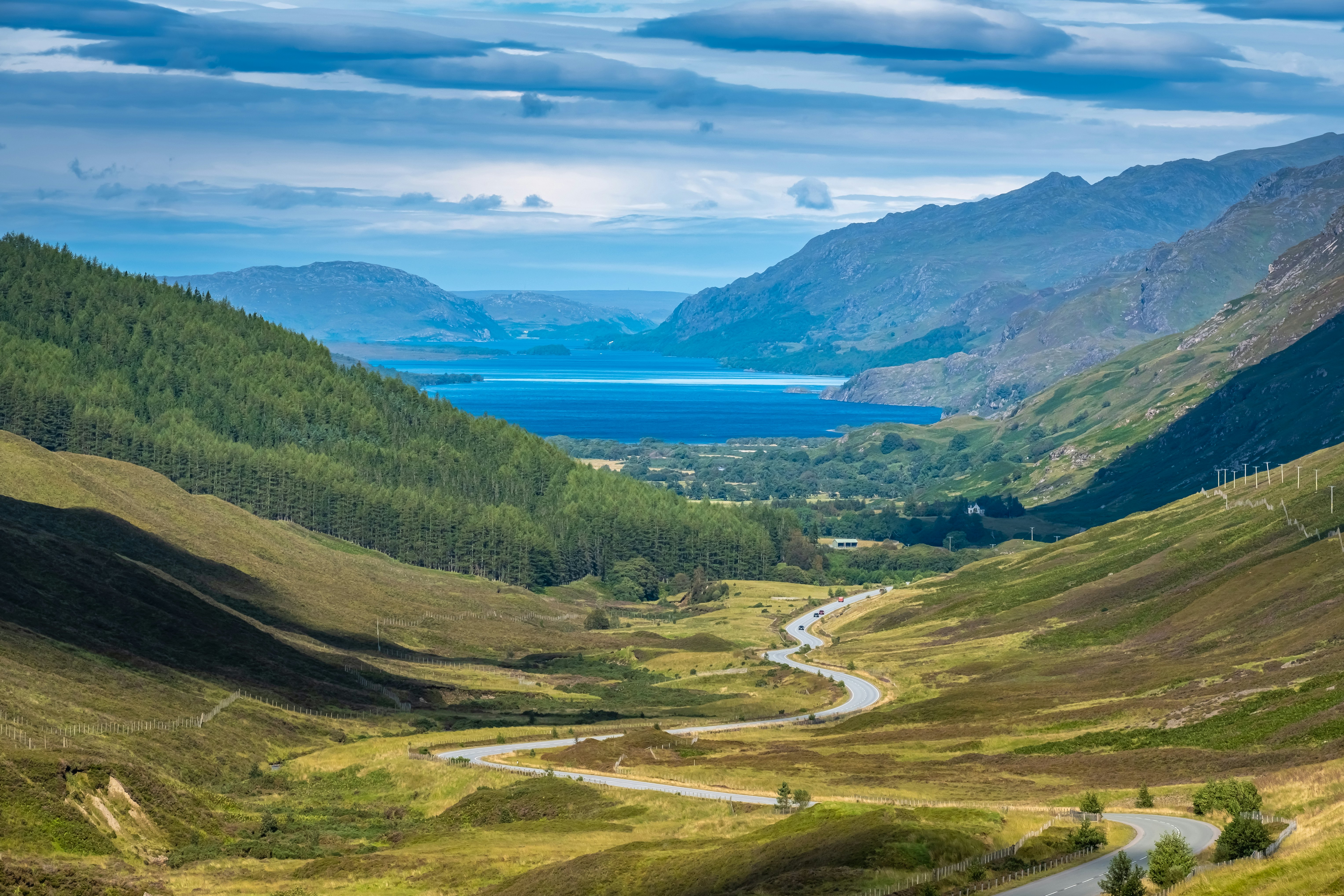 Loch Maree Viewpoint, Beinn Eighe and Loch Maree National Nature Reserve, Scotland.